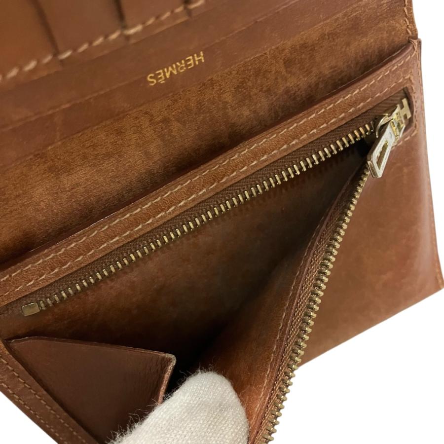 HERMES（エルメス） □G 二つ折り財布 ブラウン サイズ