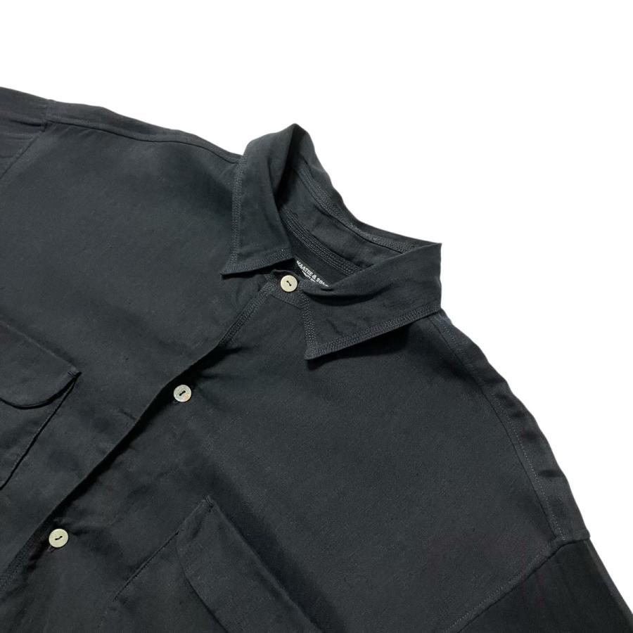 マーティーアンドサンズ MAATEE＆SONS 25SS NOT A PLAIN SHIRTS MT5103 0607A ネイビー サイズ：3の画像