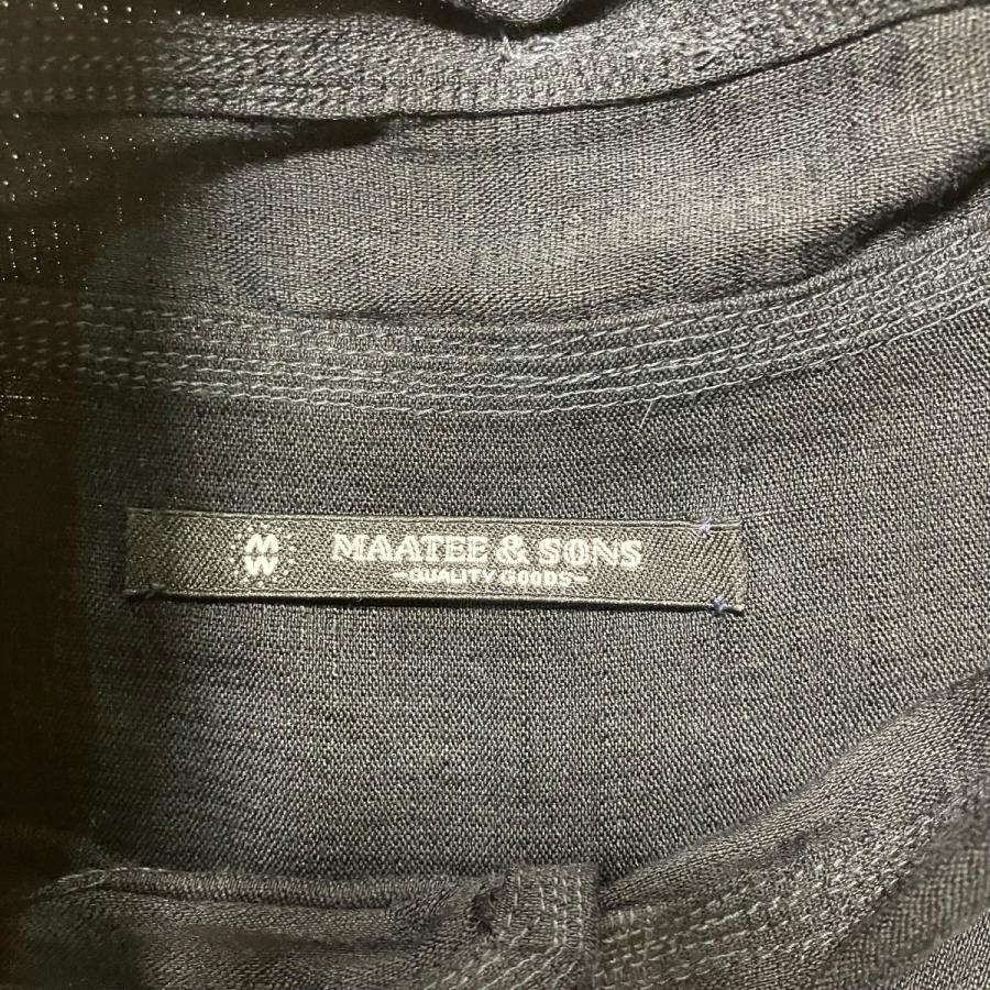 マーティーアンドサンズ MAATEE＆SONS 25SS NOT A PLAIN SHIRTS MT5103 0607A ネイビー サイズ：3の画像