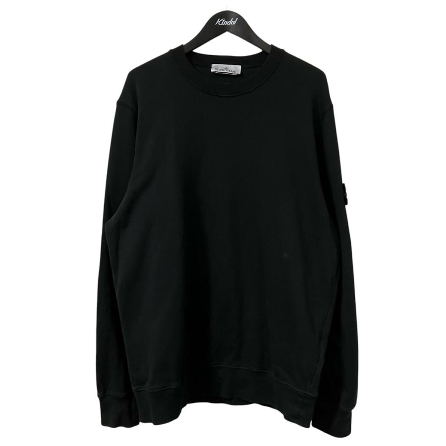 STONE ISLAND ブラック クルーネック スウェット XL STONE ISLAND 