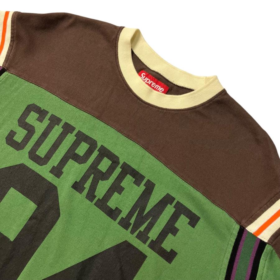Supreme（シュプリーム） バイカラーTシャツ グリーン×ブラウン 