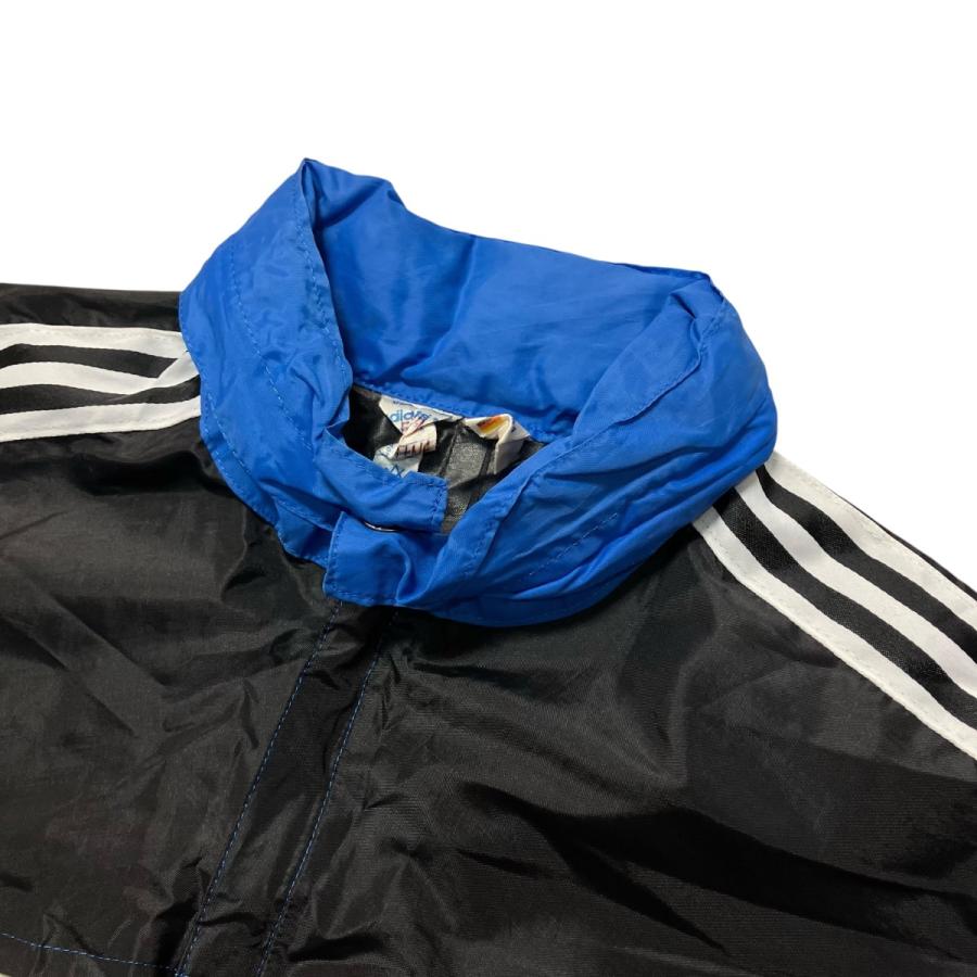 adidas（アディダス） ナイロンジャケット ブラック×ブルー サイズ：S