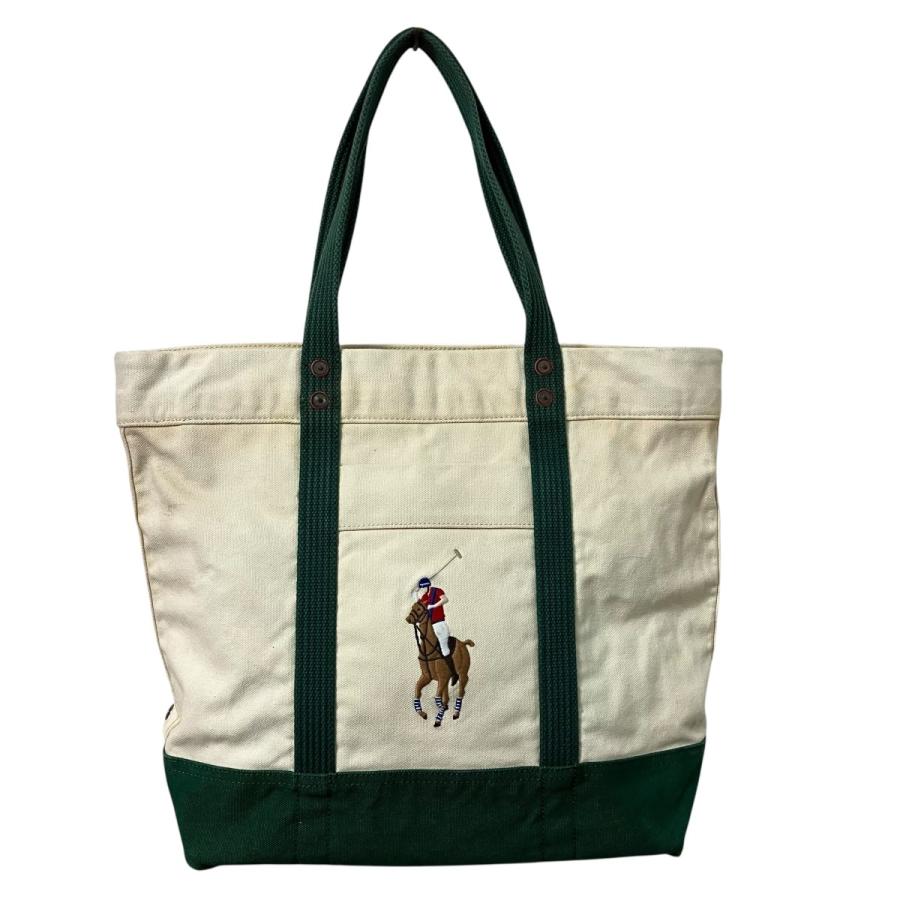 POLO RALPH LAUREN（ポロ・ラルフローレン） トートバッグ アイボリー