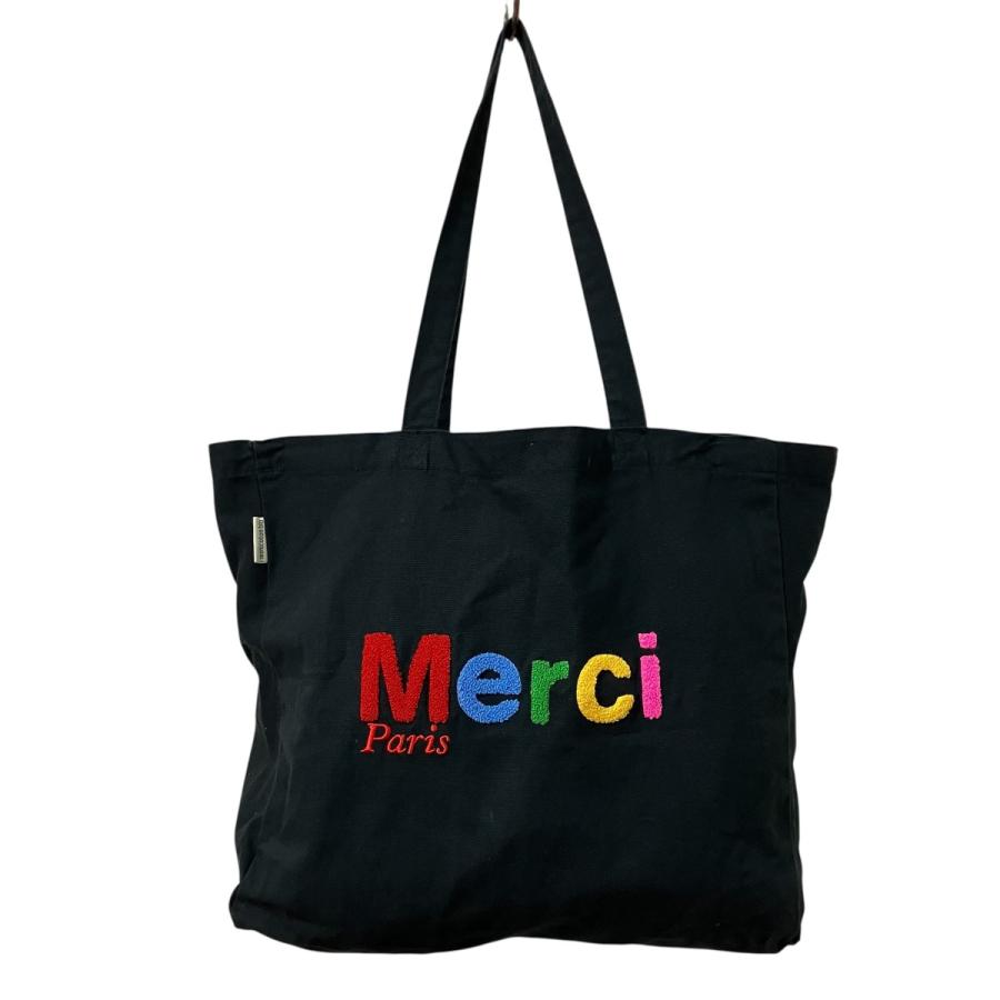 MERCI（メルシー） トートバッグ ブラック : カインドオルYahoo!店