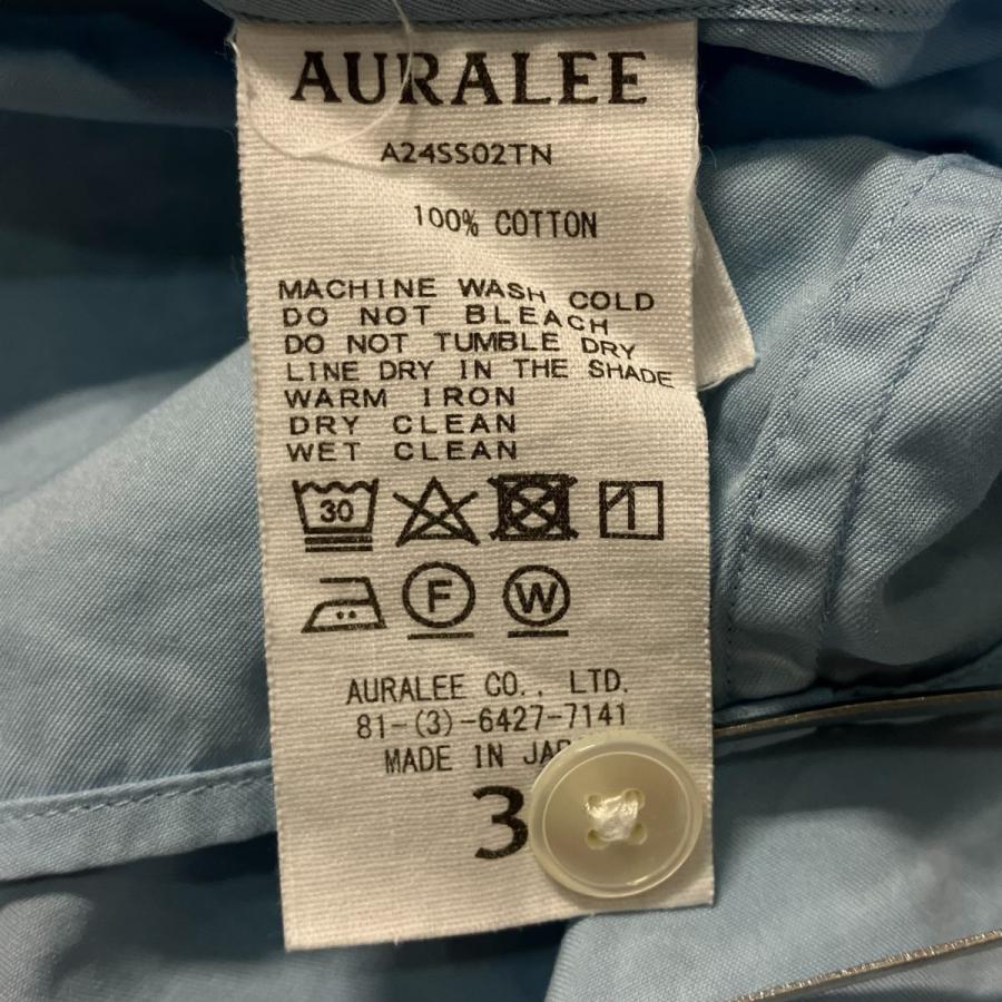 AURALEE（オーラリー） AURALEE 24SS WASHED FINX TWILL BIG SHIRT