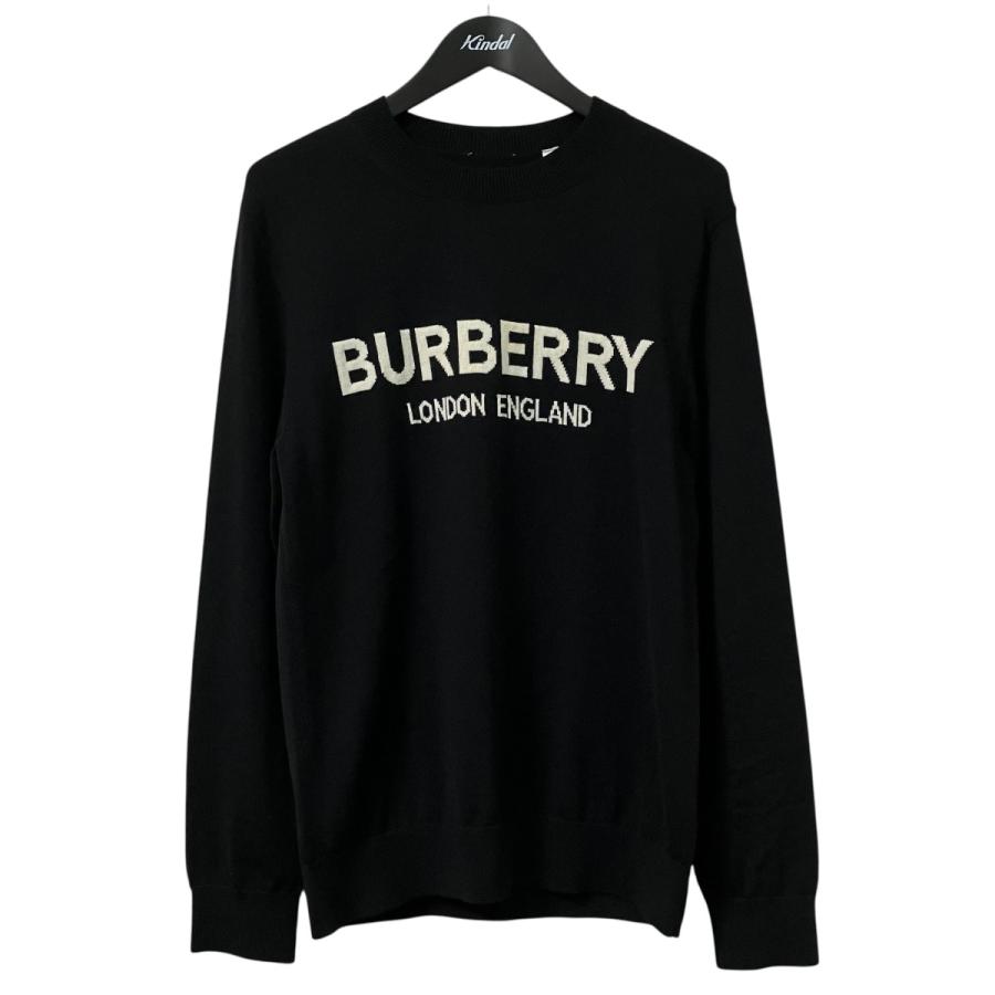 Burberry LONDON(バーバリーロンドン) 長袖セーター サイズ1 - 黒 クルーネック BURBERRY（バーバリー） クルーネックセーター 8054896 ブラック