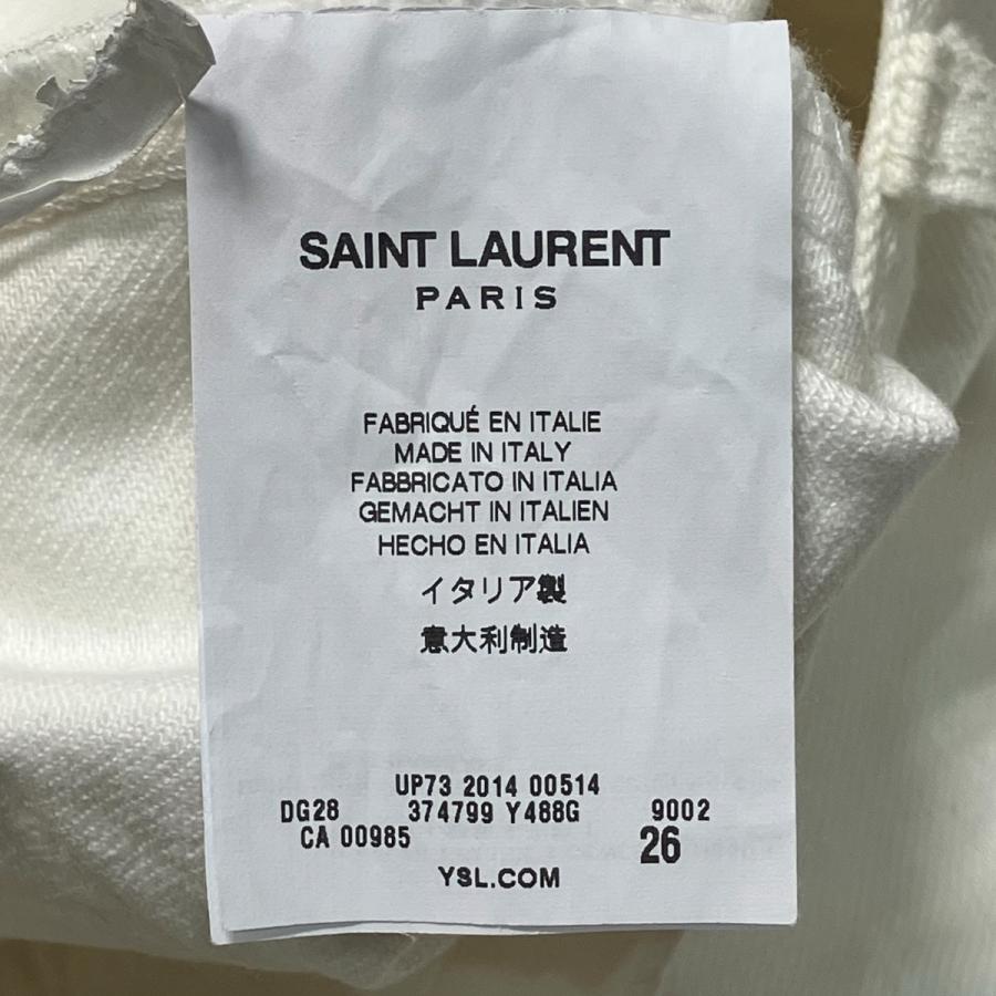 値下げ】Saint Laurent Paris デニムパンツ 374799 Y 488G ホワイト