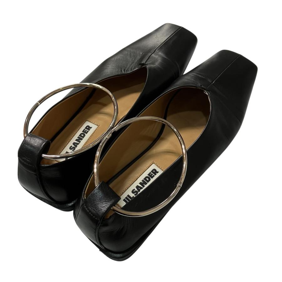 JIL SANDER（ジルサンダー） フラットシューズ ブラック サイズ：37