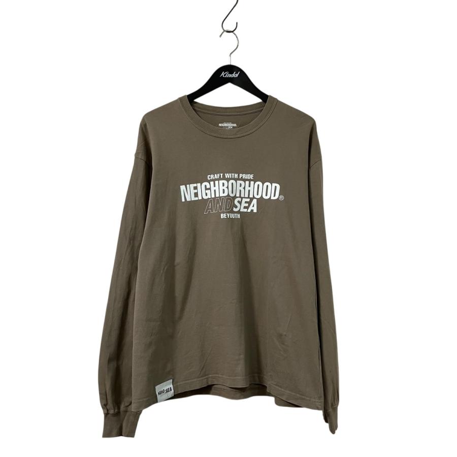 ネイバーフッド×ウィンダンシー NEIGHBORHOOD×WIND AND SEA ロングスリーブTシャツ ブラウン サイズ：M