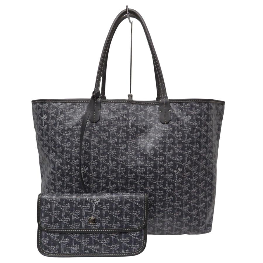 Goyard グレー系 トートバッグ ポーチ付き GOYARD 【値下げ】GOYARD サンルイPM ポーチ付き トートバッグ