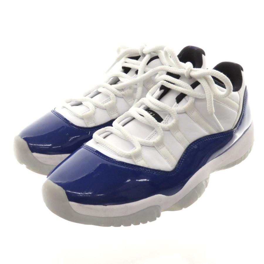 【値下げ】NIKE スニーカー エアジョーダン WMNS AIR JORDAN RETRO 11 LOW ホワイト×ブルー サイズ：US9 (フレスポ｜kindal