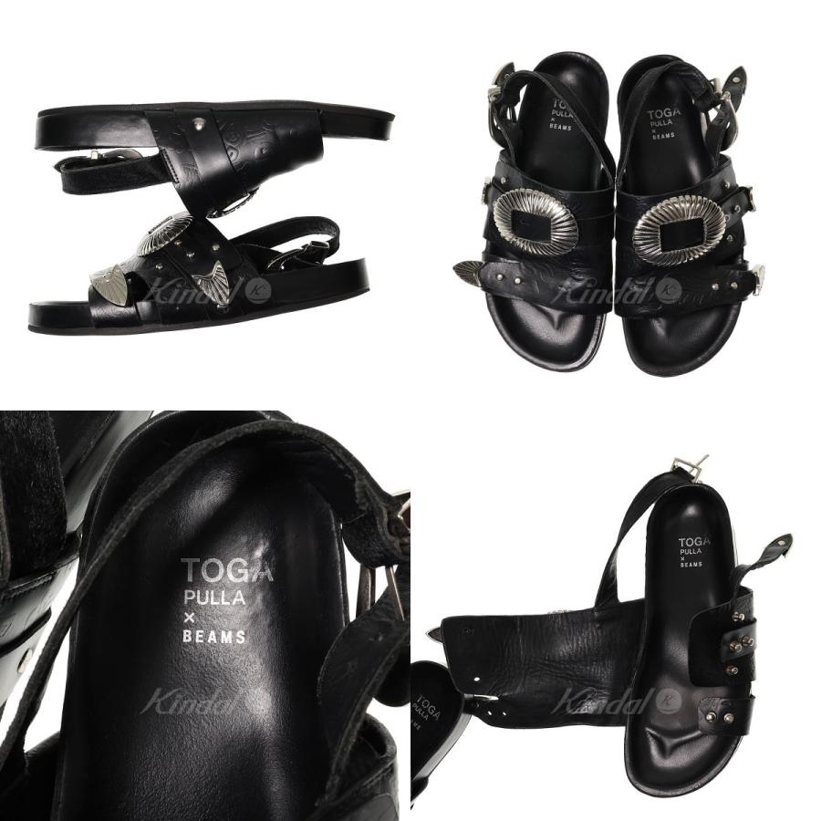 TOGA PULLA ×RAY BEAMS【MetalEmbossSandal SP】レザーサンダル TOGA PULLA ×RAY BEAMS【MetalEmbossSandal SP】レザーサンダル