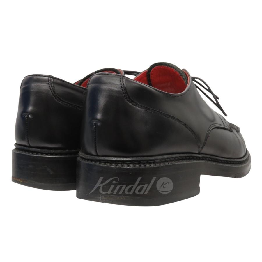 山根靴店（EVISU）Uチップ レザーブーツ　25センチ 値下げ】山根靴店(EVISU) Uチップレザーシューズ ブラック