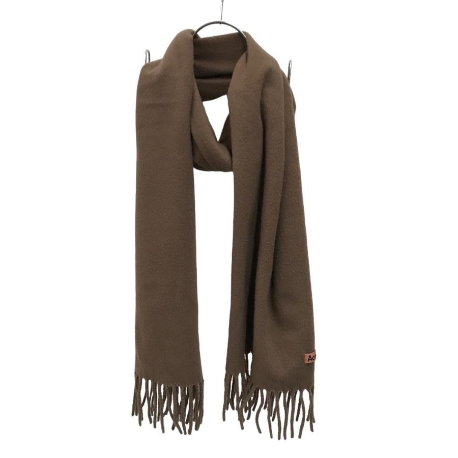 値下げ】ACNE STUDIOS フリンジウールマフラー CA0086 ブラウン サイズ  