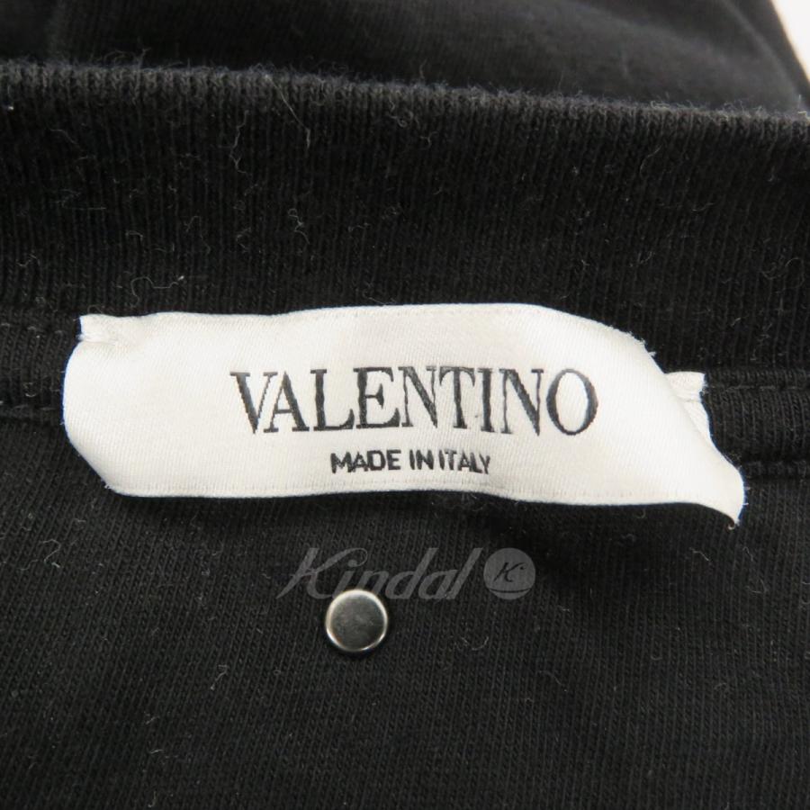 【値下げ】VALENTINO 20AW YOUプリントTシャツ 背面スタッズ UV0MG08U6WY ブラック サイズ：S (EC)｜kindal｜06