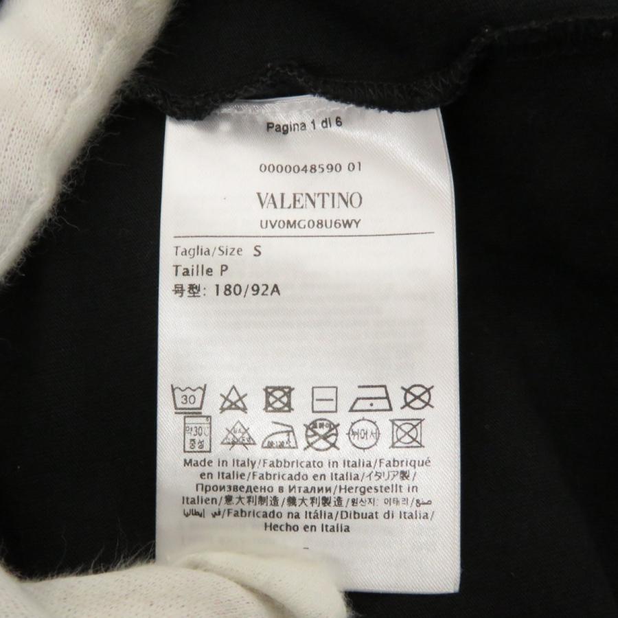 【値下げ】VALENTINO 20AW YOUプリントTシャツ 背面スタッズ UV0MG08U6WY ブラック サイズ：S (EC)｜kindal｜07