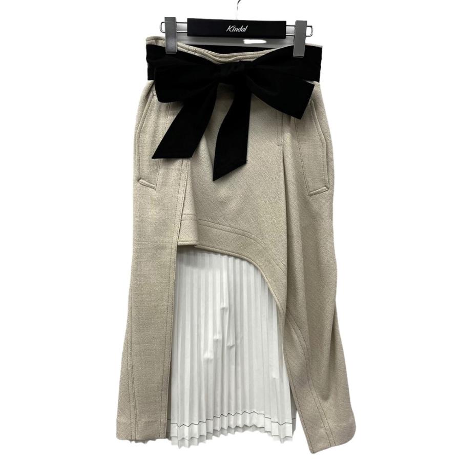 ELENDEEK 【値下げ】ELENDEEK MIXTURE LAYER SKIRT レイヤードスカート  