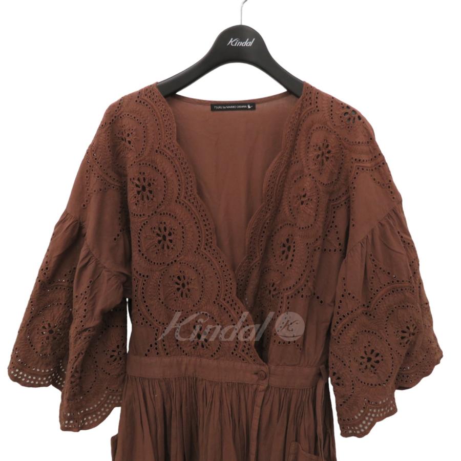 値下げ】tsuru by Mariko Oikawa カットワークレースワンピース SK  