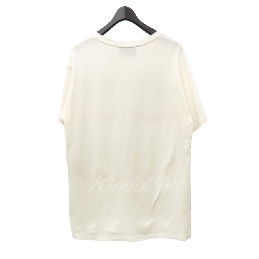 【値下げ】GUCCI レオパード ロゴプリント Tシャツ 493117 X9X99 ホワイト サイズ：M (EC)｜kindal｜02
