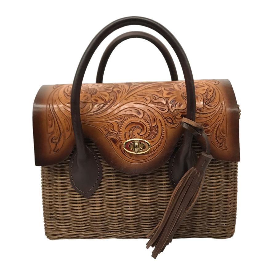 値下げ】CARVING TRIBES MS Rattan Bag ラタンバッグ カゴバッグ  