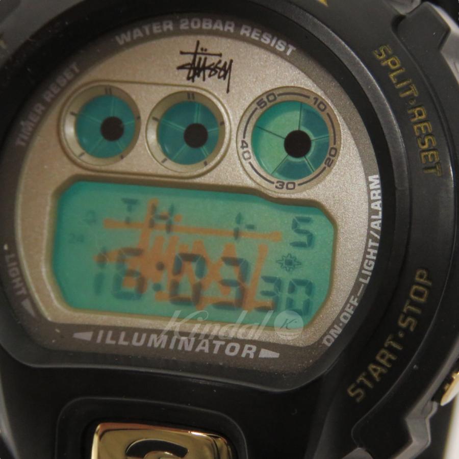 【値下げ】G-SHOCK STUSSY 25周年記念モデル 腕時計 DW-6900STS-9JR ブラック×ゴールド (フレスポ東大阪店)
