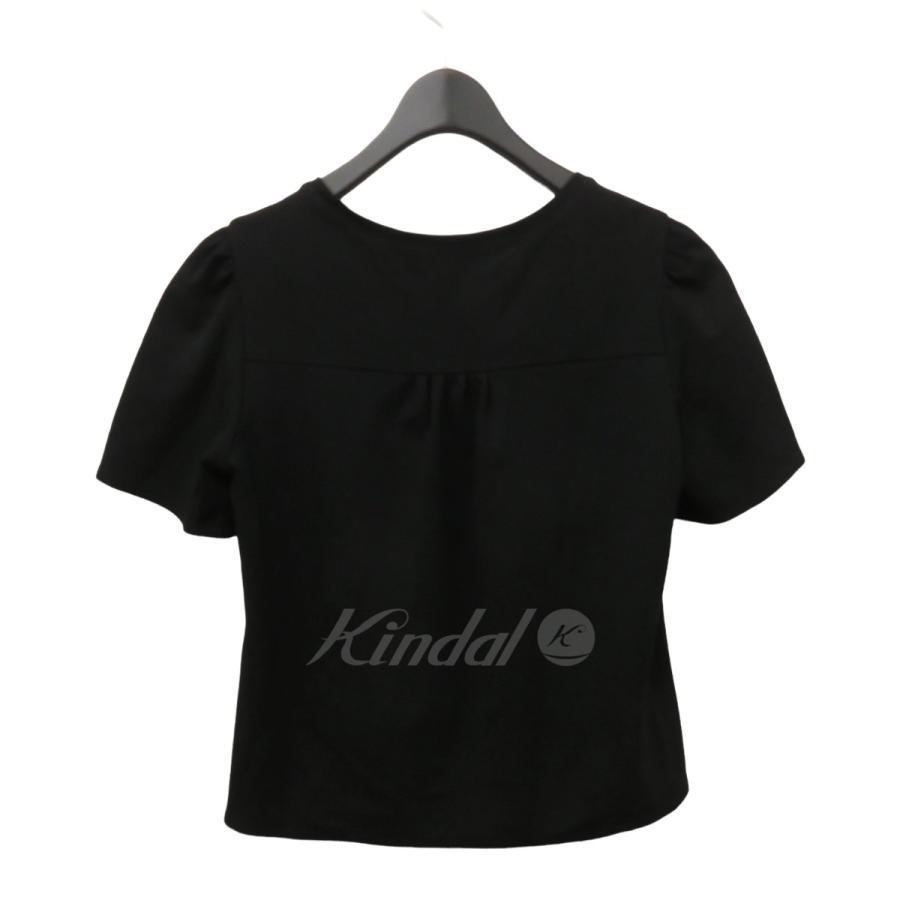 【値下げ】FOXEY NEWYORK パフスリーブTシャツ Mercienne ブラック サイズ：38 (EC)｜kindal｜02