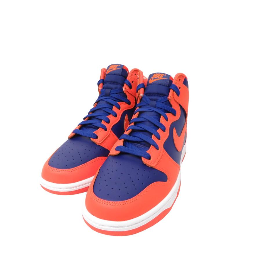 ナイキ NIKE Dunk High Retro Orange and Deep Royal ネイビー