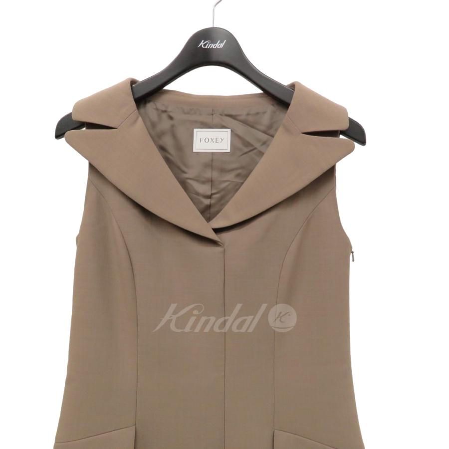 値下げ】FOXEY Lady Tailored ノースリーブワンピース ドレス 41411  