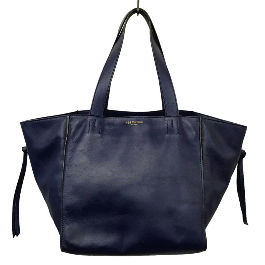 値下げ】J＆M Davidson BELLE レザートートバッグ ネイビー (EC 