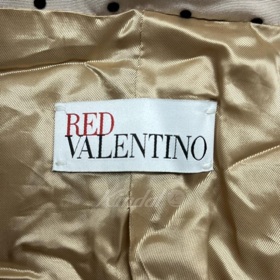 RED VALENTINO 【値下げ】RED ドットノーカラージャケット DR0239A6 