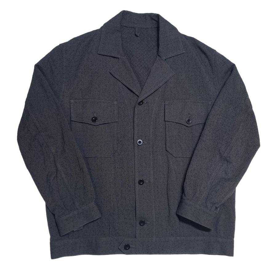 値下げ】ULTERIOR CHAMBRAY DOBBY 2P BLOUSON ブルゾン グレー サイズ 