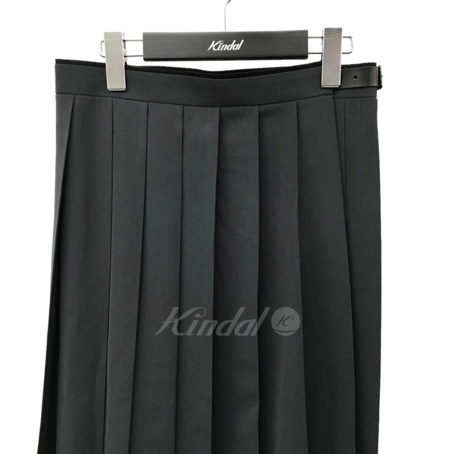 値下げ】DES PRES 22AW ハイツイストギャバジン プリーツミディ  