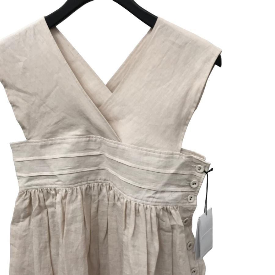 ハイク HYKE 22SS LINEN MAXI DRESS ノースリーブリネンワンピース 221  