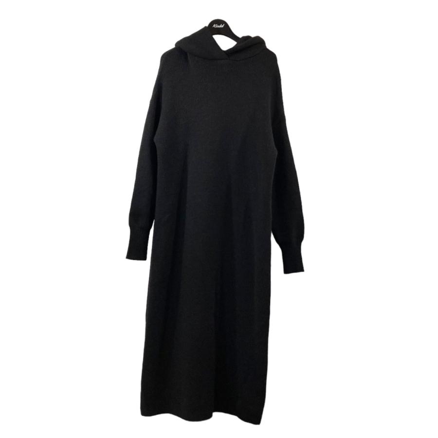 値下げ】OBLI フードニットワンピース 23TTTD41-0 ブラック サイズ：0  