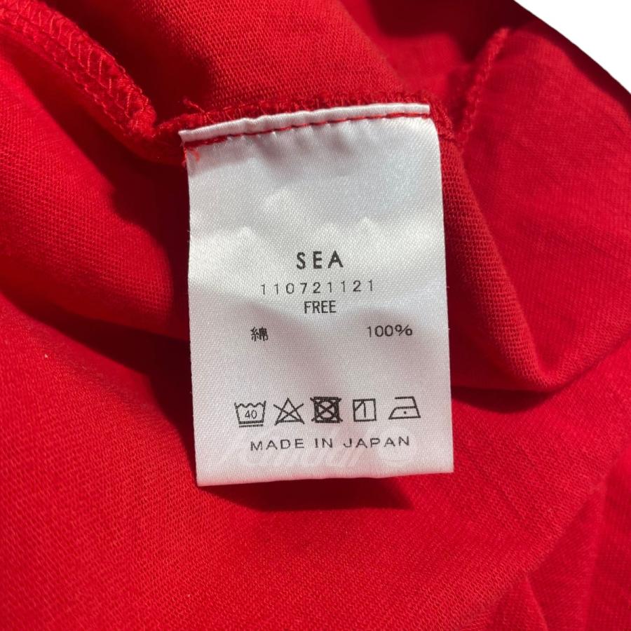 シー Sea 4XL レイヤード Graphic L／S TEE レッド×ホワイト サイズ：Free｜kindal｜05