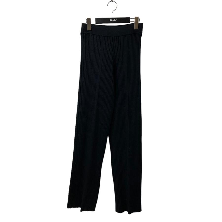 ハイク HYKE リブニットパンツ 222-11298 ブラック サイズ：1  