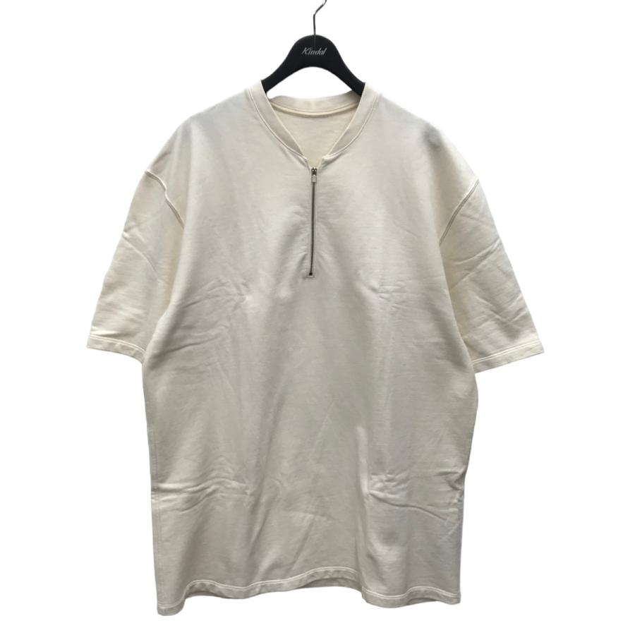 値下げ】FEAR OF GOD ハーフジップ半袖スウェット FG20-004 アイボリー 