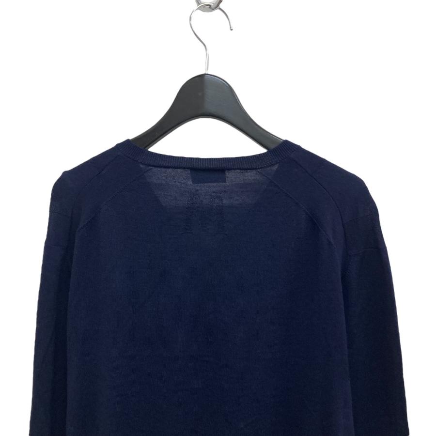 MONCLER ネイビー Vネックセーター XL