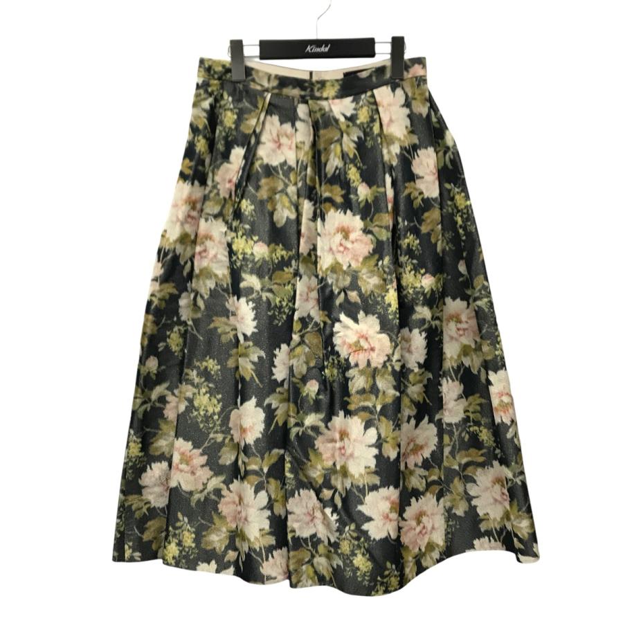 DRAWER 【値下げ】DRAWER PRE1 フラワープリントタックスカート 6524  