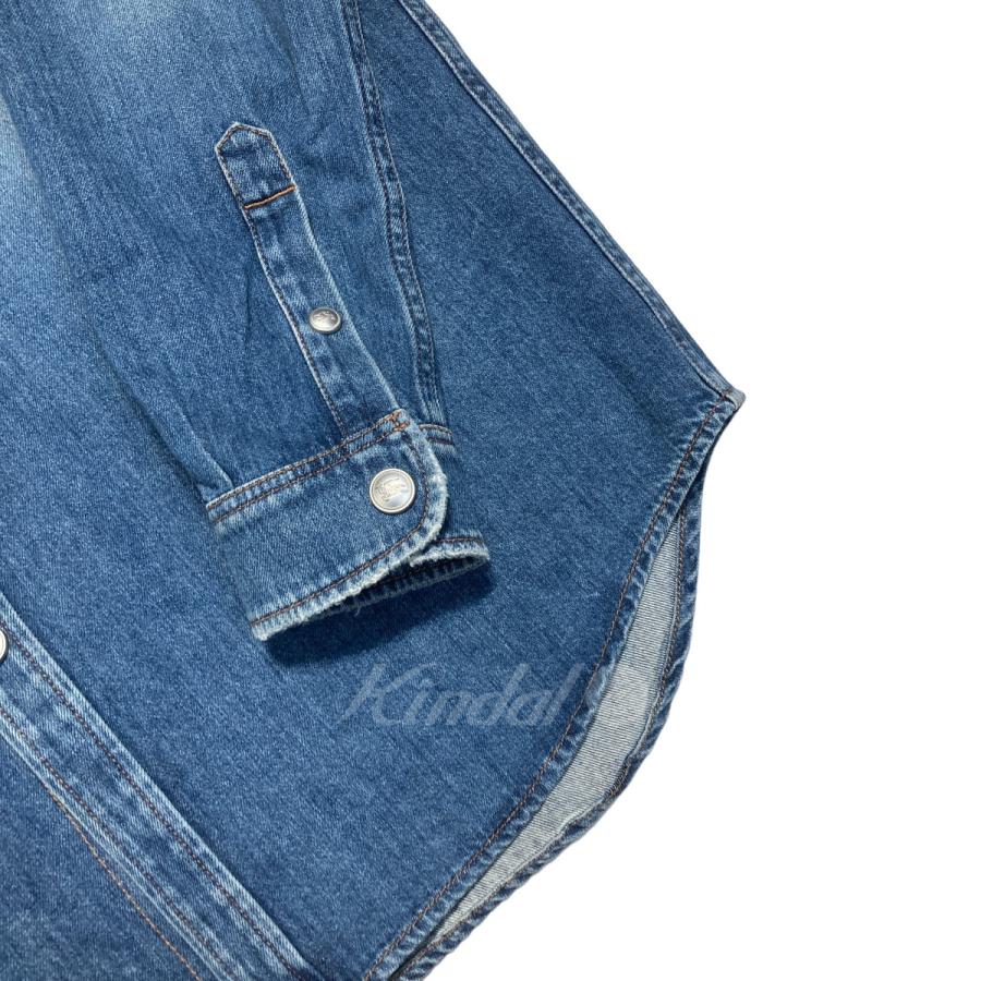 今期人気新品BURBERRYバーバリーオーバーデニムシャツ インディゴ