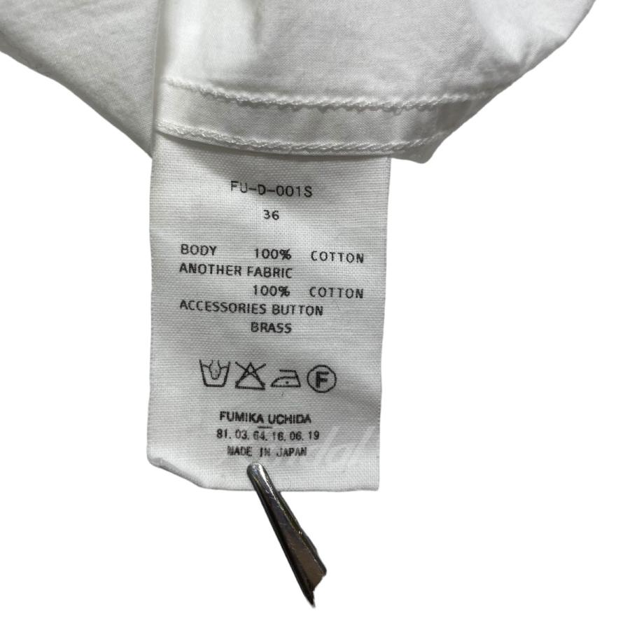 fumika uchidaバックオープンシャツblack