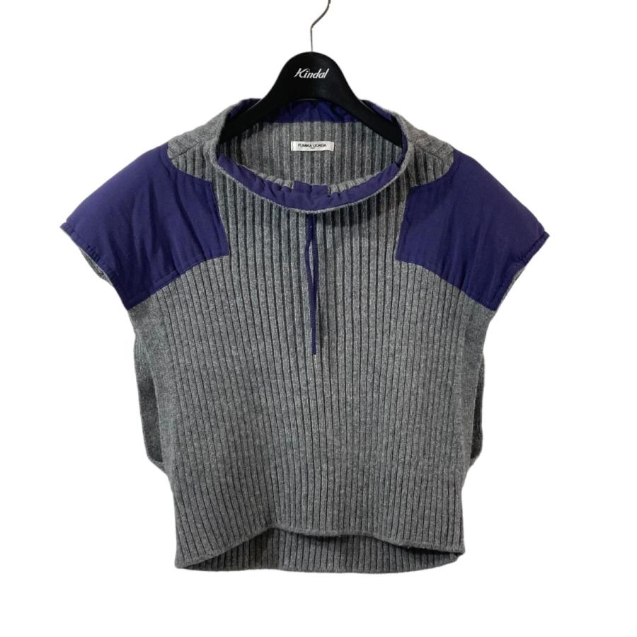 FUMIKA_UCHIDA 【値下げ】FUMIKA UCHIDA RIB KNIT PATCHED SLEEVELESS  