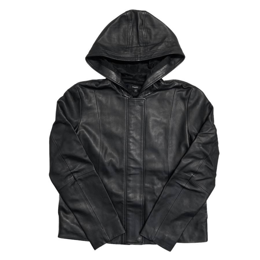 theory セオリー ソフト レザー フードジャケット レザージャケット 01 