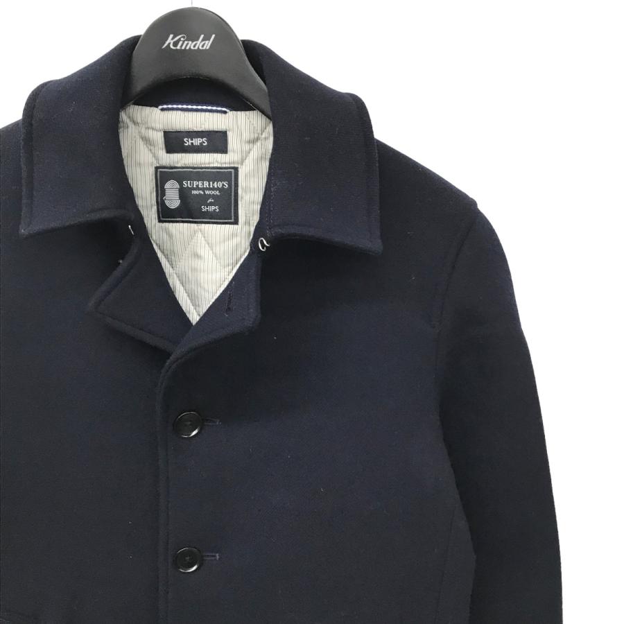 SHIPS SUPER140'S MELTON LONG COAT Sサイズ