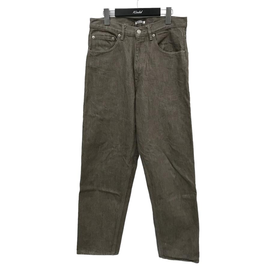 AURALEE 【値下げ】AURALEE HARD TWIST BROWN DENIM WIDE PANTS デニム 
