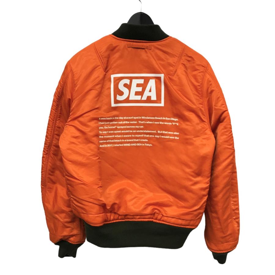 ウィンダンシー WIND AND SEA ロゴプリント リバーシブル MA-1 
