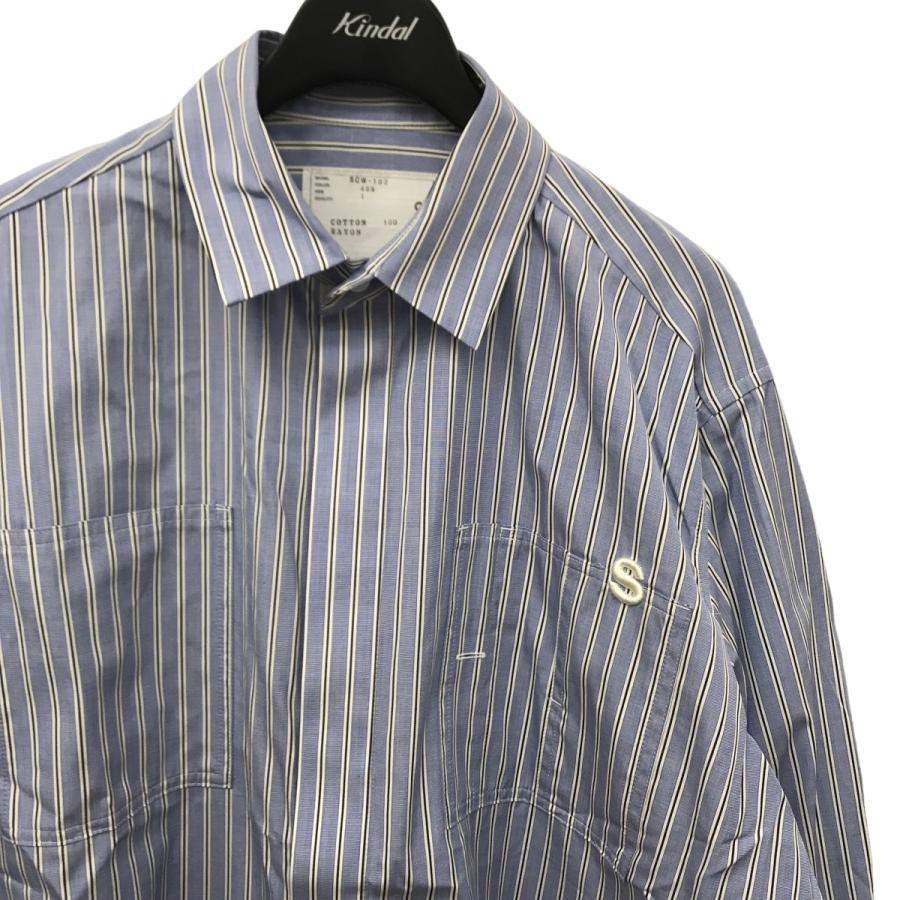 サカイ sacai×Thomas Mason 24SS Thomas Mason S Cotton Poplin Shirt 