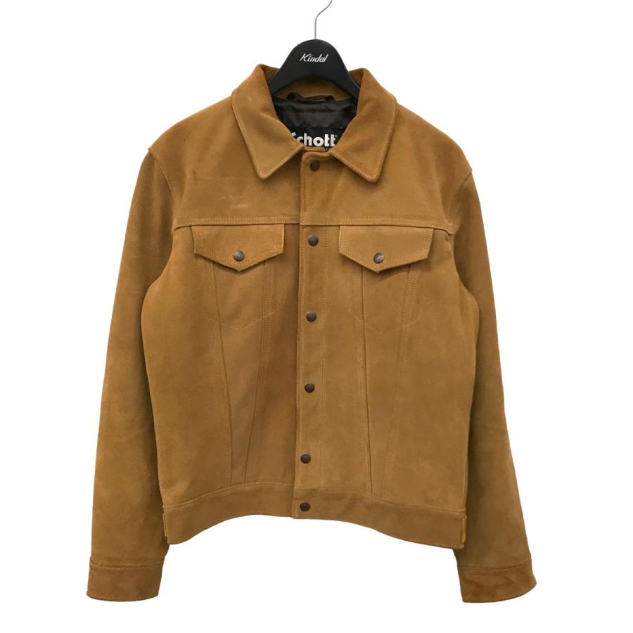 Schott スエード レザーボンバージャケット キャメル　サイズ40 Schott スエード レザーボンバージャケット キャメル サイズ40 - メルカリ