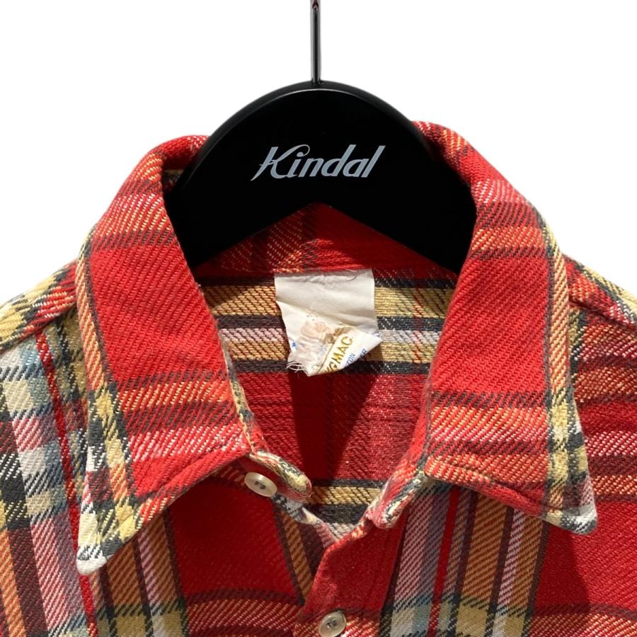 BIG MAC（ビッグマック） チェック ネルシャツ レッド サイズ：M