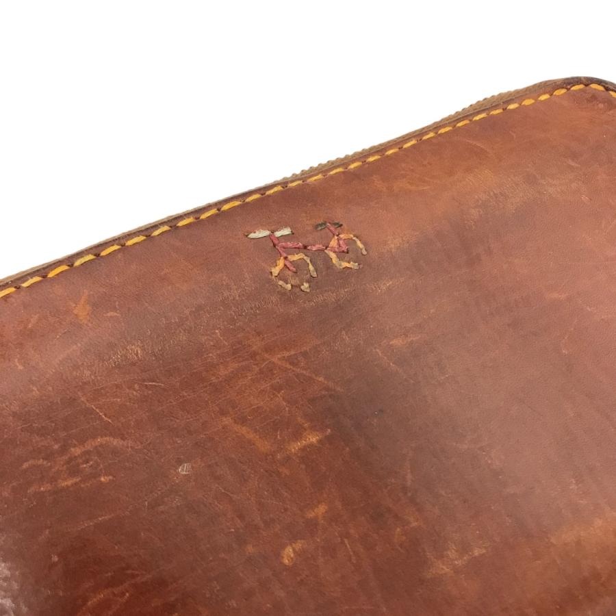 アンリクイールのブラウンレザー 長財布 HENRY CUIR アンリークイール 長財布 ブラウン : カインドオル